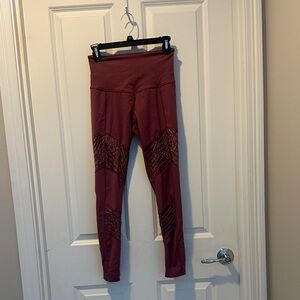 Zella Burgundy Leggings